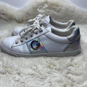 GBG Los Angeles Sneakers White Leather / Holograph